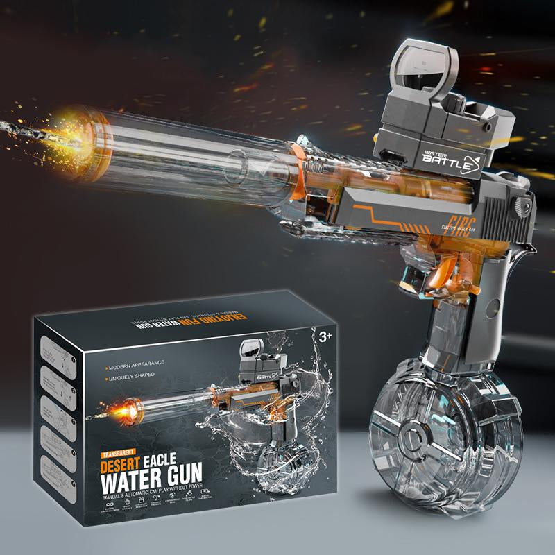 Electric Water Gun Fire Flash Upgraded, Water Pistol Toy Squirt Gun for Kids Adults Summer Outdoor Toy Yard Beach Swimming Water Play Toys, Pool, Water & Sand Toys, Blasters & Toy Guns, Stress Relief Toys