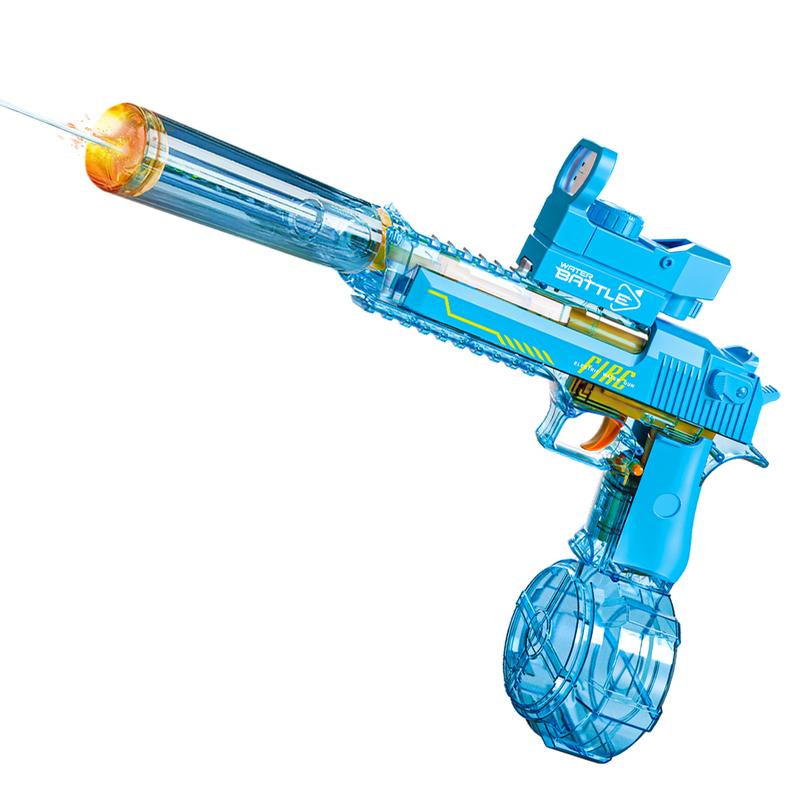 Electric Water Gun Fire Flash Upgraded, Water Pistol Toy Squirt Gun for Kids Adults Summer Outdoor Toy Yard Beach Swimming Water Play Toys, Pool, Water & Sand Toys, Blasters & Toy Guns, Stress Relief Toys