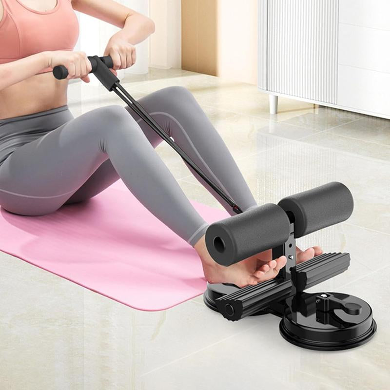 Ab Workout Equipment, Adjustable Sit-Up Machine for Full-Body Workouts and Strength Training at Home, Body-Shaping Fitness Equipment, Foldable Waist Trainer, Beginner-Friendly, Available in Pink/Purple.