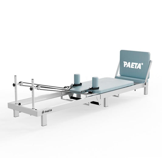 PAETA Foldable Pilates Reformer Machine with Music Wire Springs & Jump Board | Home Workout Equipment, Supports up to 400Lbs Outdoorfun